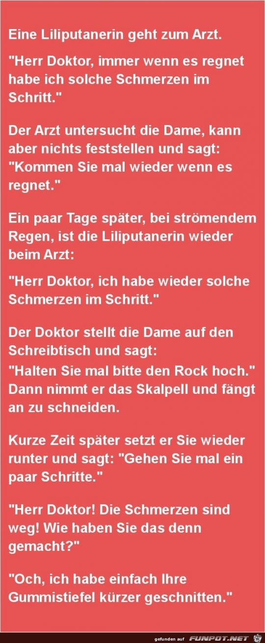 eine Liliputanerin beim Arzt eine Liliputanerin beim Arzt