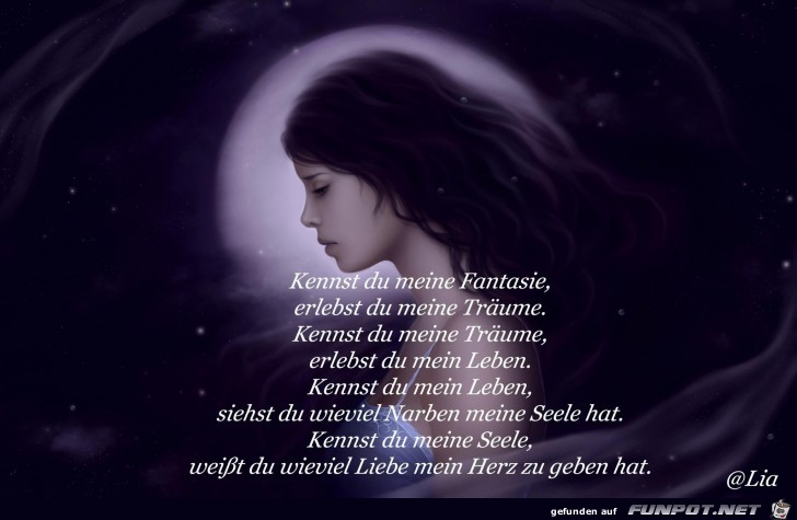 kennst du meine Fantasie