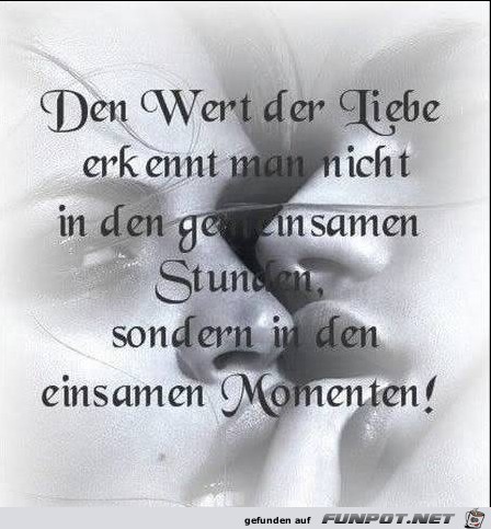 den Wert der Liebe