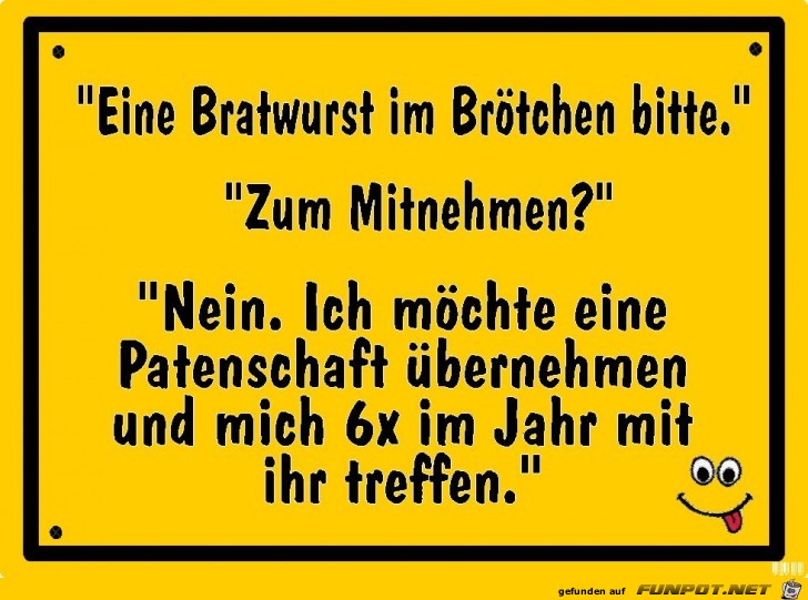 schild bratwurst