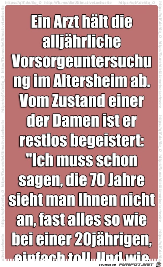 Vorsorgeuntersuchung