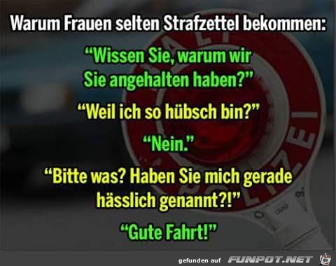 Strafzettel fr Frauen