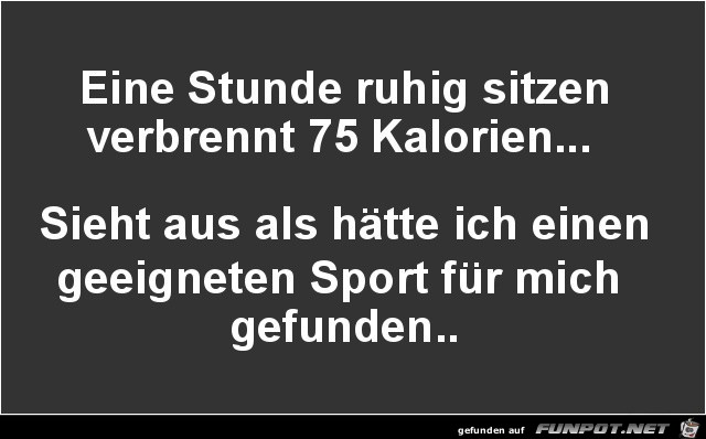 den richtigen Sport gefunden