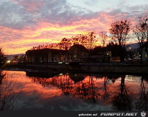 Gestern abend Sonnenuntergang