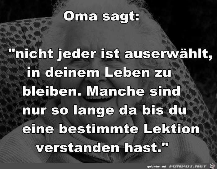 Oma sagt