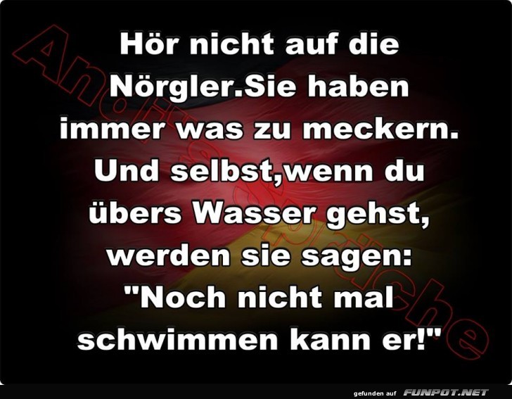 Hoer nicht auf Noergler Hoer nicht auf Noergler