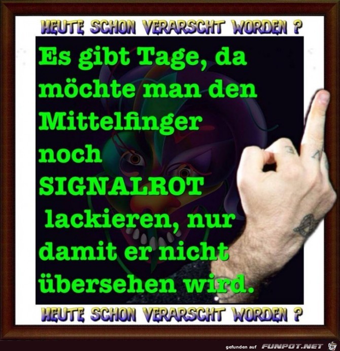 Mittelfinger Mittelfinger