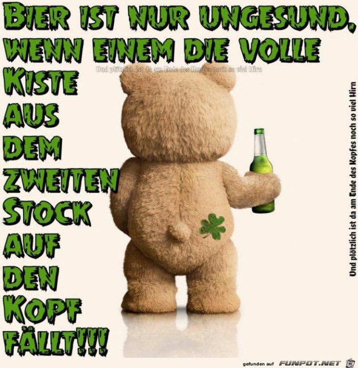 Bier ist nur ungesund