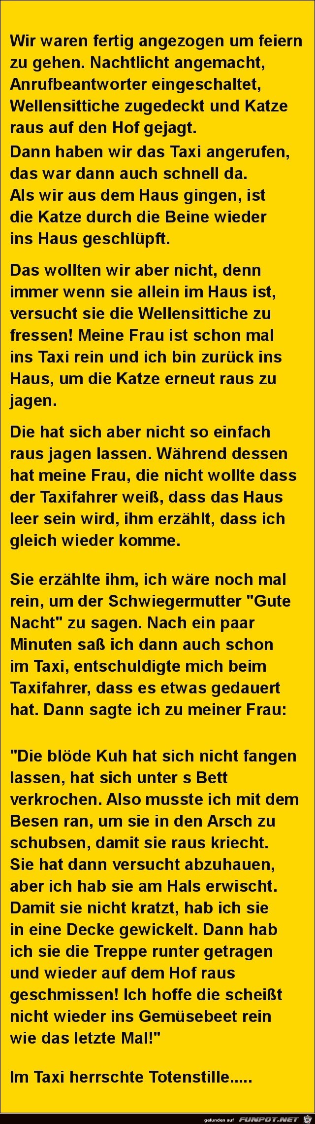 Totenstille im Taxi Totenstille im Taxi