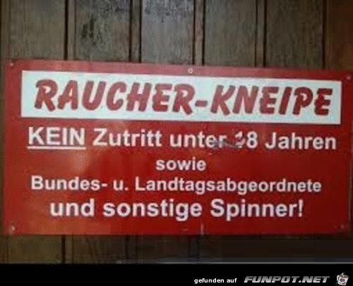 Raucher-Kneipe