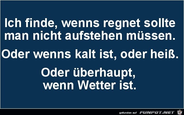 das wetter das wetter