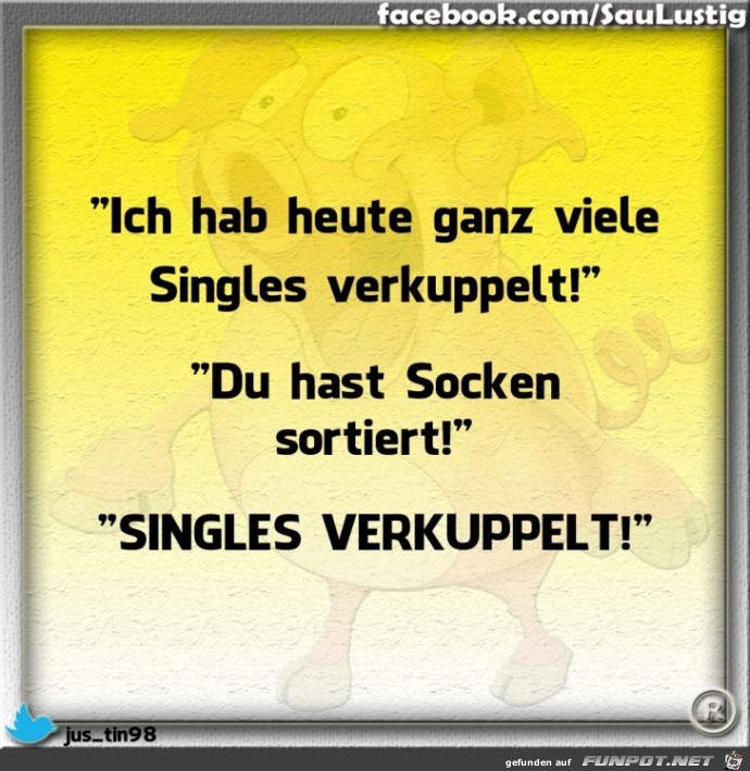 Ich habe Singles verkuppelt