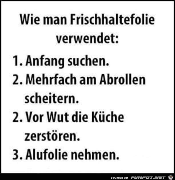 Frischhaltefolie Frischhaltefolie