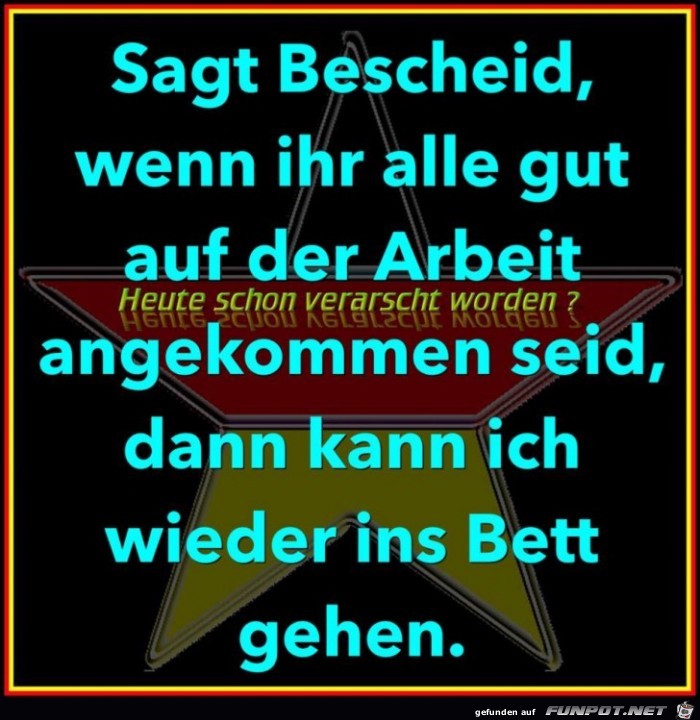 Sagt Bescheid