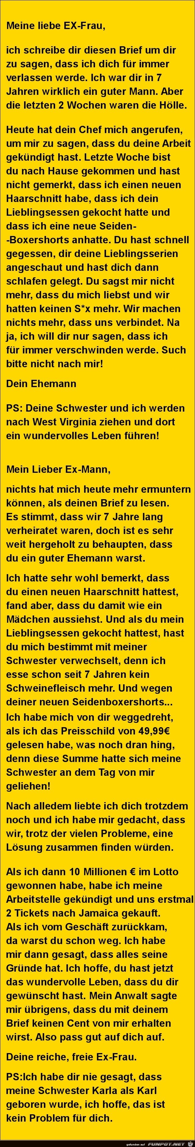 meine liebe Ex-Frau meine liebe Ex-Frau