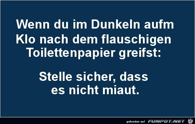 im dunklen auf m Klo im dunklen auf m Klo