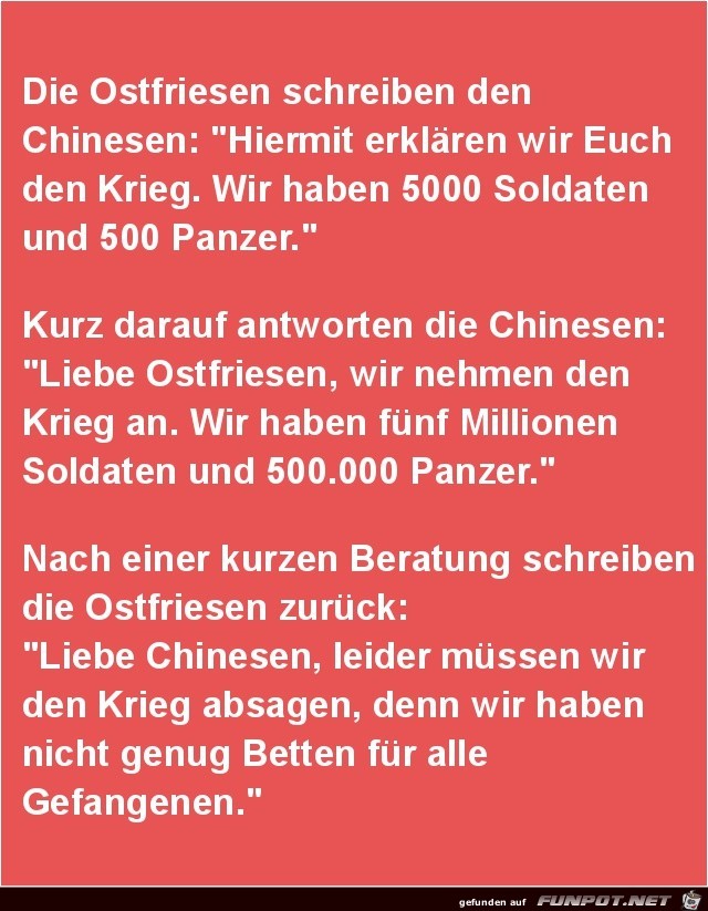 Brief an die Chinesen Brief an die Chinesen