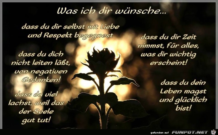 Was ich dir wuensche