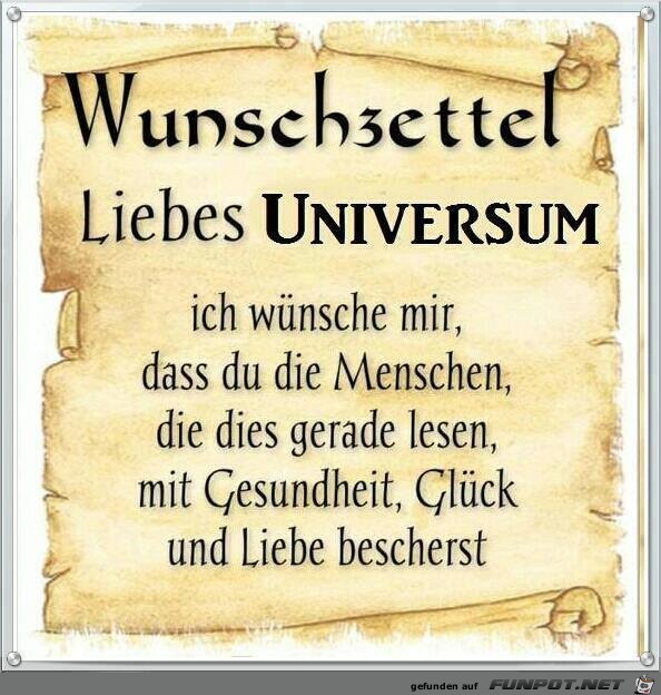 Liebes Universum