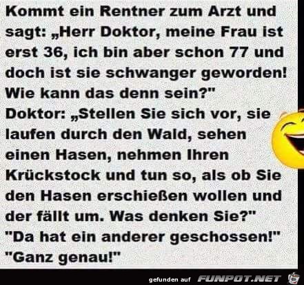 Rentner zum Arzt