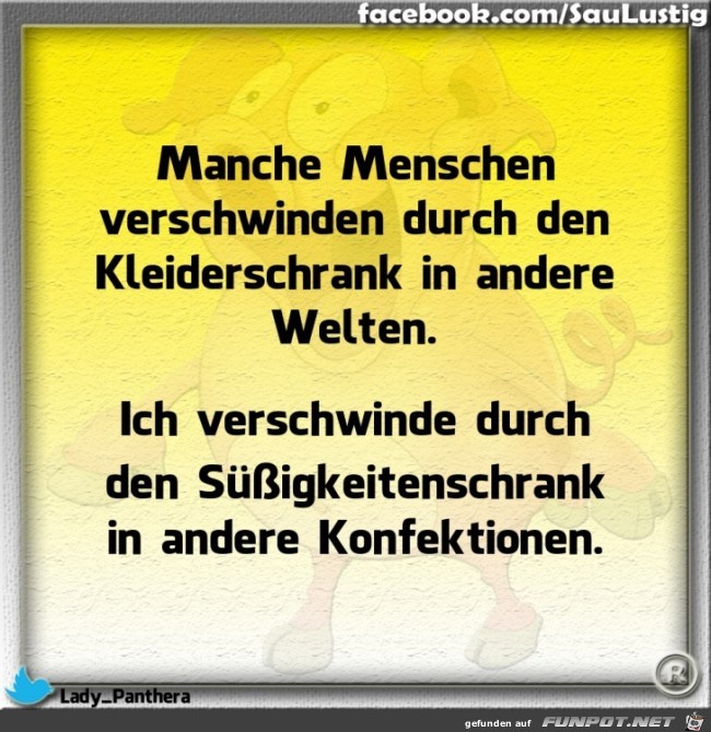 Manche Menschen verschwinden