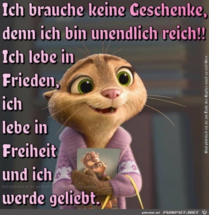 Brauche keine Geschenke Brauche keine Geschenke