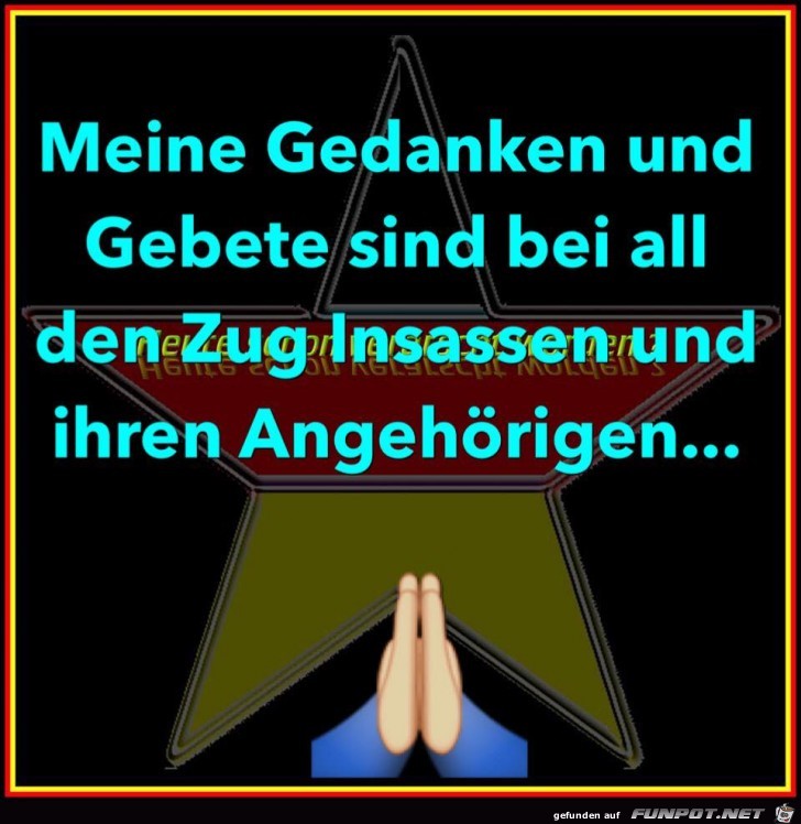 In Gedanken zum Zugunglück In Gedanken zum Zugunglück