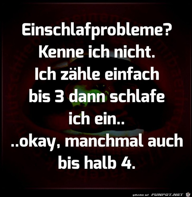 Einschlafprobleme