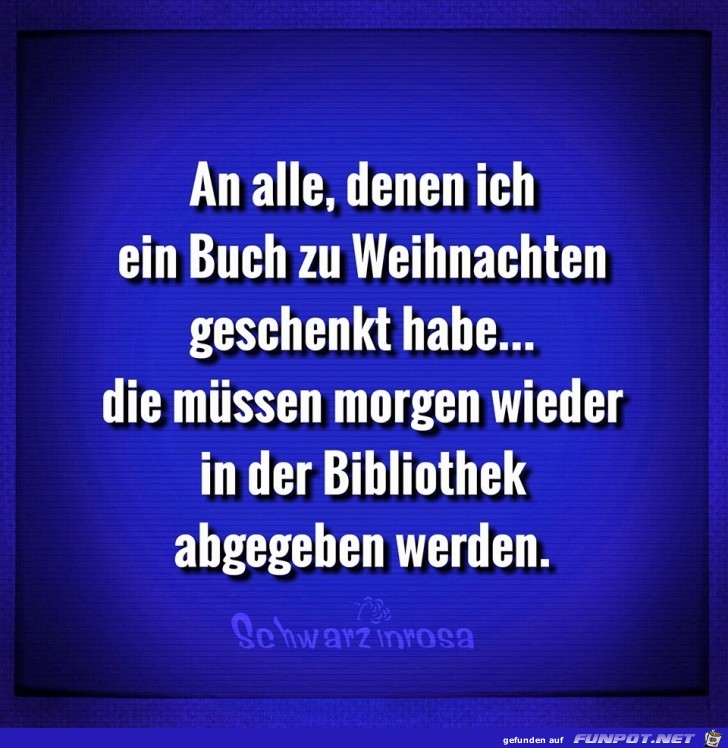Buch als Weihnachtsgeschenk bekommen Buch als Weihnachtsgeschenk bekommen