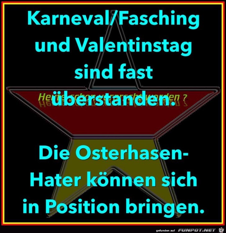 Karneval überstanden Karneval überstanden
