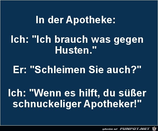 in der Apotheke in der Apotheke