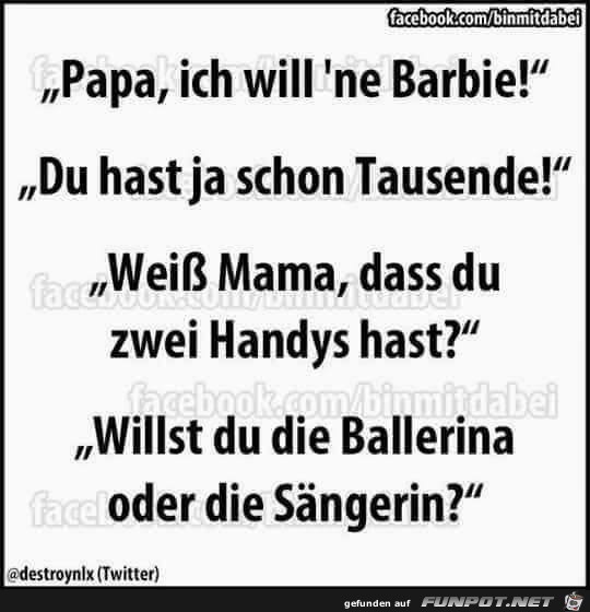 Papa ich will Papa ich will