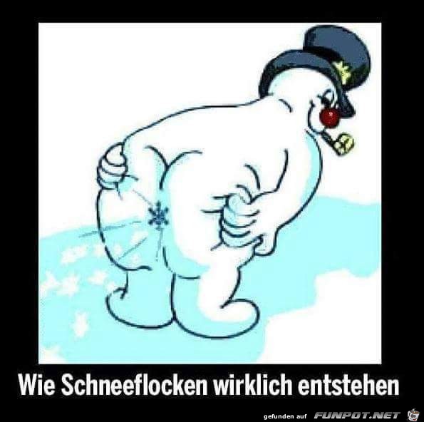 wie Schneeflocken entstehen