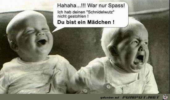 war nur Spass