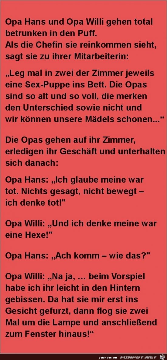 Opa Hans und Opa Willi
