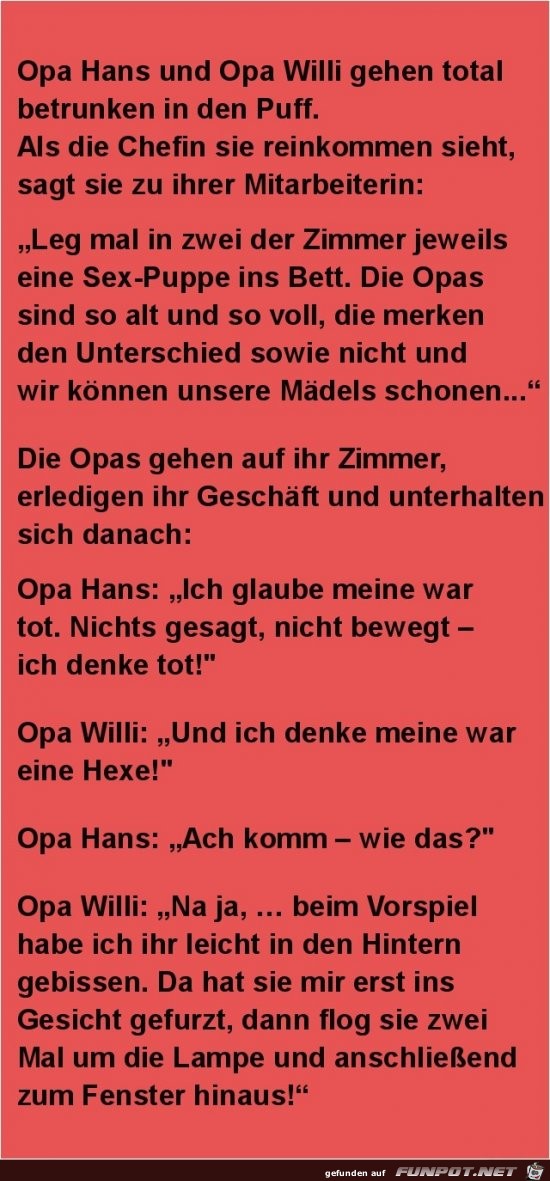 Opa Hans und Opa Willi Opa Hans und Opa Willi