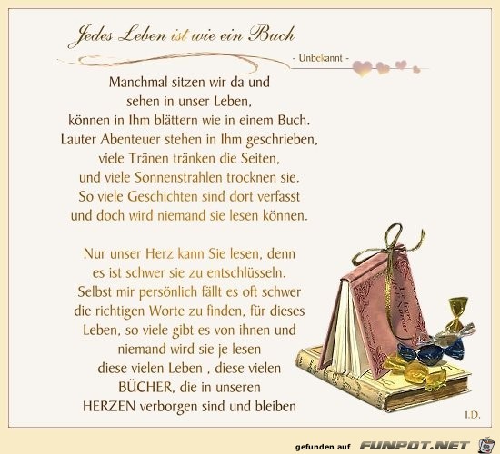 jedes Leben ist wie ein Buch