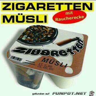 Zigaretten muesli Zigaretten muesli