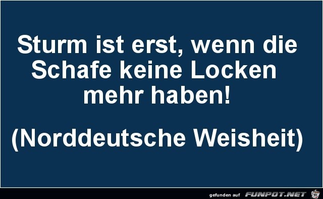 Sturm ist erst Sturm ist erst