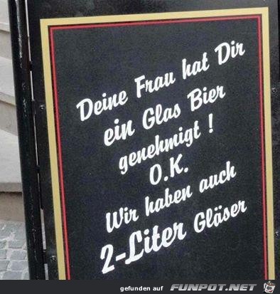 ein Glas Bier ein Glas Bier