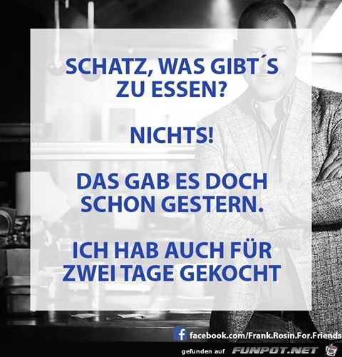 Was gibt es zu Essen Was gibt es zu Essen