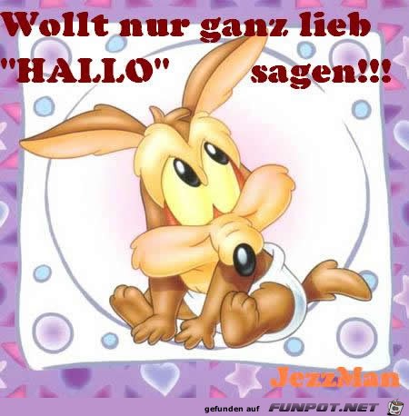 Hallo sagen