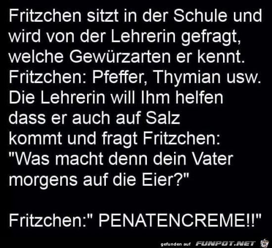 Fritzchen in der Schule Fritzchen in der Schule