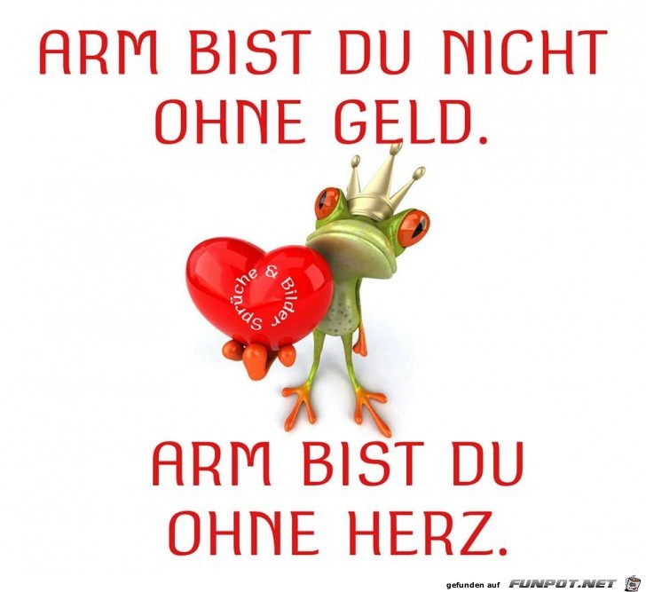 Arm bist du nicht