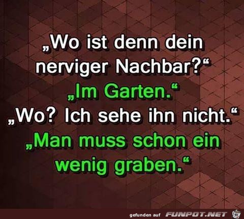 nerviger Nachbar nerviger Nachbar
