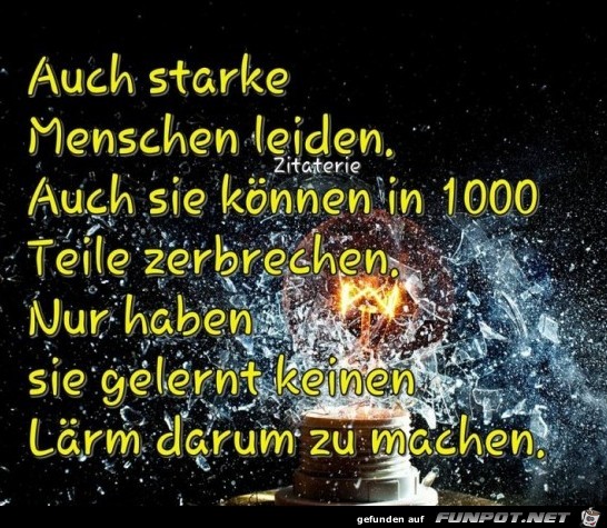 Auch starke Menschen