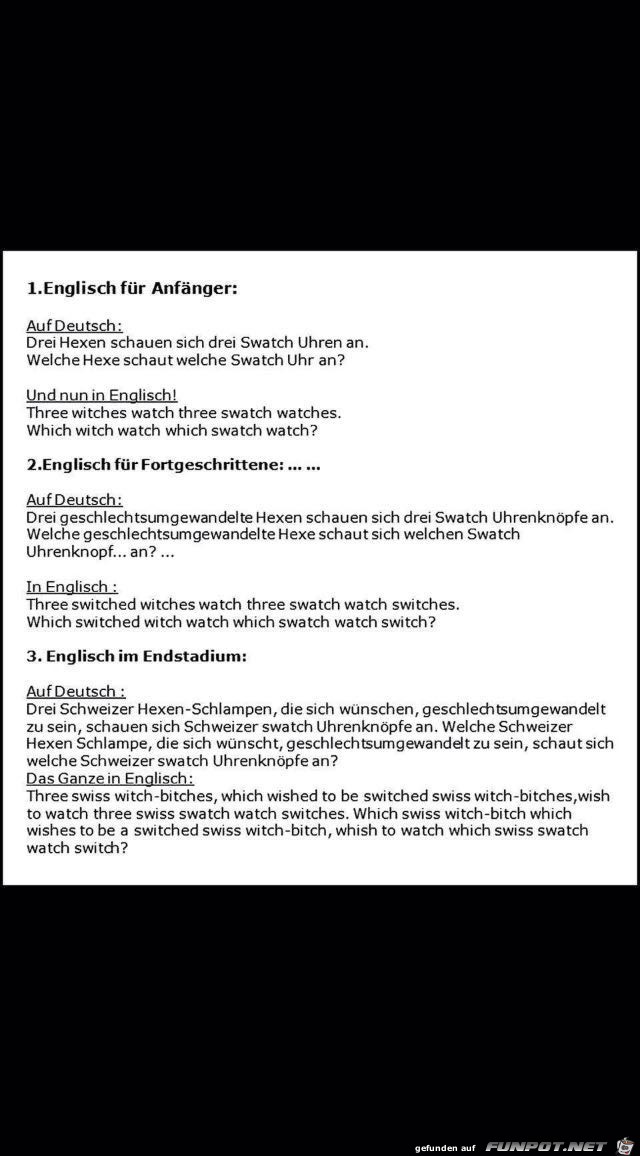 Englisch Englisch