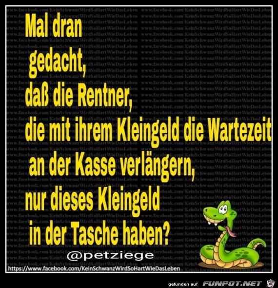 Mal dran gedacht