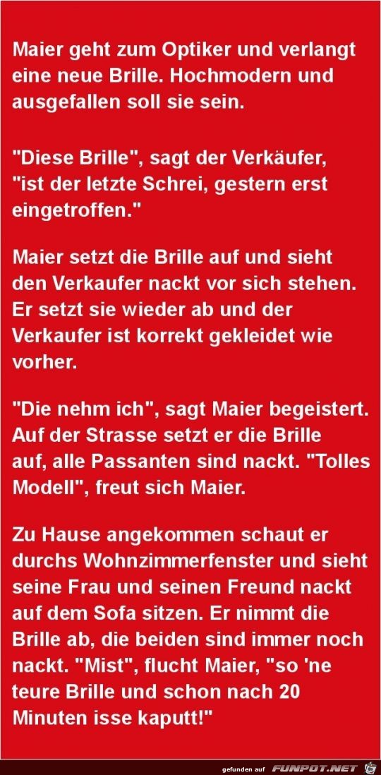 neue Brille neue Brille