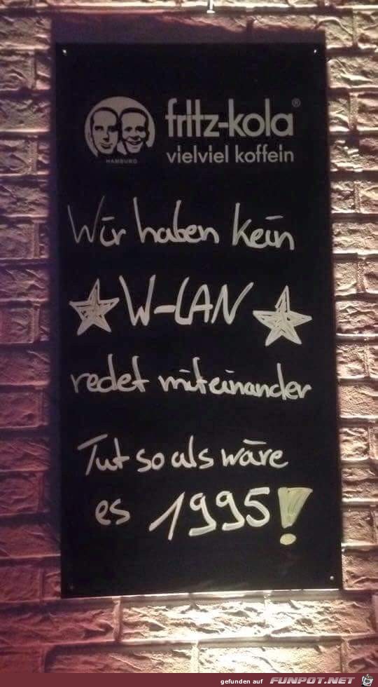 Kein W-Lan Kein W-Lan